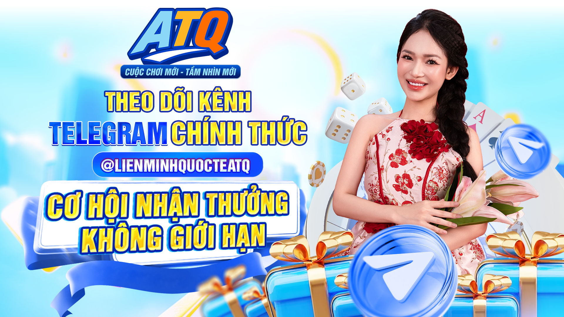 LIÊN MINH ATQ, THEO DÕI KÊNH TELEGRAM CHÍNH THỨC, NHẬN  THƯỞNG KHÔNG GIỚI HẠN